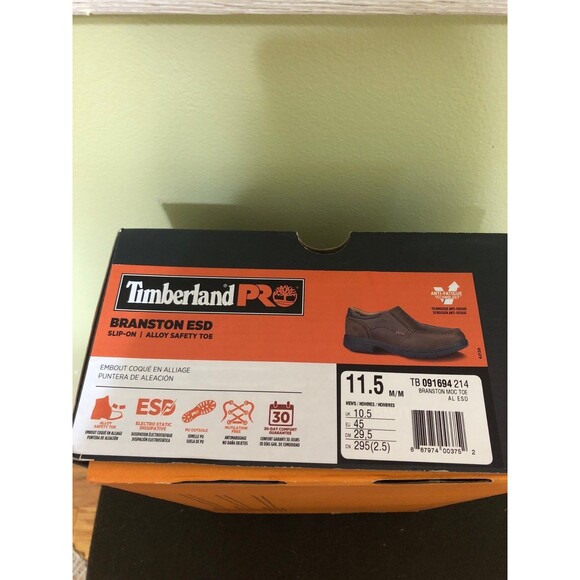Timberland Pro Shoes TB 091694 214 Branston Moc Toe Alloy Safety Toe size 11.5 - Picture 5 of 5
